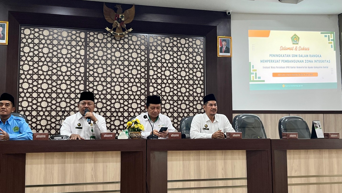 Evaluasi Masa Percobaan CPNS Kemenag Bantul Perkuat Pembangunan Zona Integritas